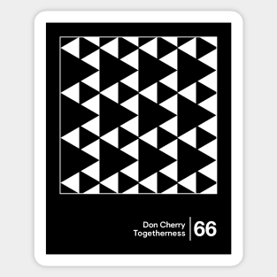 Don Cherry - Minimal Style Graphic Artwork Sticker